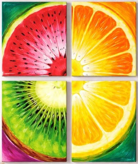 Family Friendly Creativity Fruit Painting